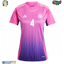 Ženski Nogometni dresi Nemčija Jonathan Tah #4 Gostujoči EP 2024 Kratek Rokav